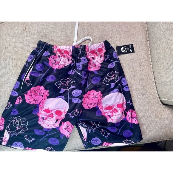 Camo Jersey Shorts (2XL) (Pink / Purple / Black) - Picture 3 of 3